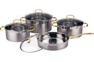 Stainless Steel Straight Shape Cookware